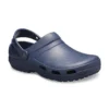 2 flache, tiefblaue Sandalen