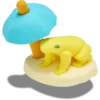 3D-Jibbitz-Anstecker „Chilling Frog“ 3D-Jibbitz-Anstecker „Chilling Frog“