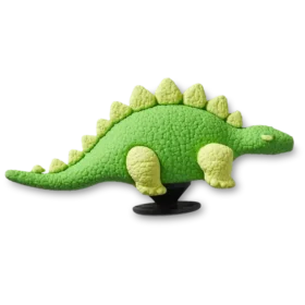 3D-Jibbitz-Anstecker „Grüner Dino mit Schuppen“
