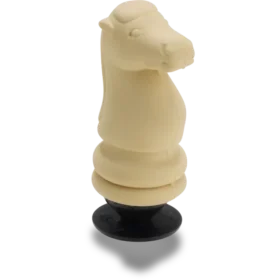 3D-Ritter-Schachfigur-Jibbitz-Anstecker