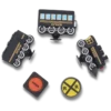 3D-Zug-Jibbitz-Anstecker, 5er-Pack