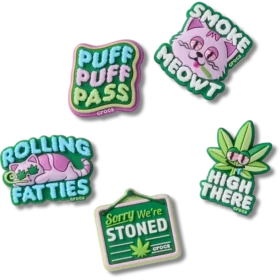420 „Hemp Cuties“ – 5er-Pack Jibbitz-Anstecker