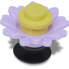 4Lw Jibbitz-Anstecker „Lila Blume“