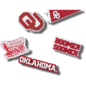 5er-Pack Jibbitz-Anstecker der University of Oklahoma