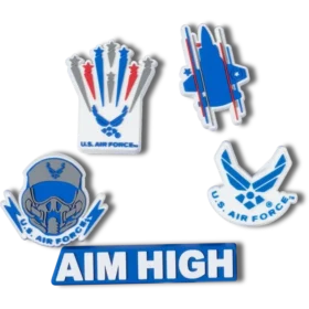 Armed Forces US Air Force 5er-Pack Jibbitz-Schuhanhänger