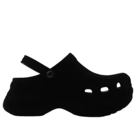 Bae Velvet Clog „Black“