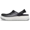 Band Full Force Sandalen mit dicker Sohle Schwarz Weiß Unisex