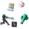 Baseball-Team 5er-Pack Jibbitz-Anstecker Baseball-Team 5er-Pack Jibbitz-Anstecker