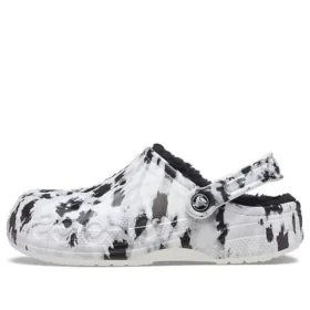 Baya Lined Clog mit Fleecefutter – Unisex-Hausschuhe in Weiß und Grau „White Grey“