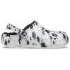 Baya Lined Clog mit Fleecefutter – Unisex-Hausschuhe in Weiß und Grau „White Grey“