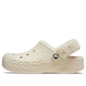 Baya Lined Fuzz Strap Clogs „White“