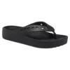 Baya Plateau-Zehentrenner mit Cut-Out-Detail „Schwarz“