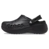 Baya Platform Lined Clog Sandalen „Schwarz“