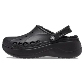 Baya Platform Lined Clog Sandalen „Schwarz“