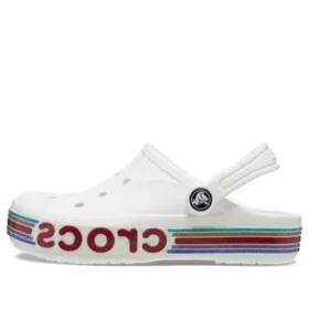 Bayaband Rainbow Glitter Clogs „White Red“