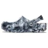 Beach Marbled Unisex-Sandalen in Schwarz und Weiß „Black White“
