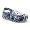 Beach Marbled Unisex-Sandalen in Schwarz und Weiß „Black White“