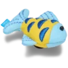 Blaue und goldene „Sparkle Fish“ Jibbitz-Anstecker