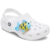 Blaue und goldene „Sparkle Fish“ Jibbitz-Anstecker