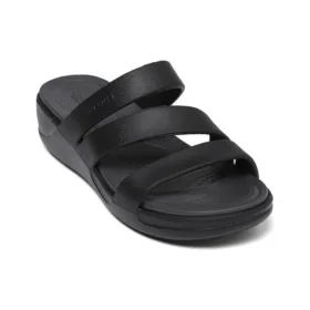 Boca Riemchen-Keilabsatz-Sandalen „Black“