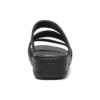 Boca Riemchen-Keilabsatz-Sandalen „Black“
