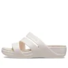 Boca Riemchen-Keilabsatz-Sandalen „White“