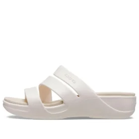 Boca Riemchen-Keilabsatz-Sandalen „White“
