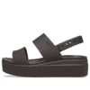 Brooklyn Croco Low Espresso Sandale „Brown“