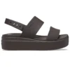 Brooklyn Croco Low Espresso Sandale „Brown“