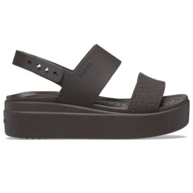 Brooklyn Croco Low Espresso Sandale „Brown“