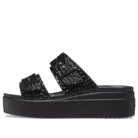 Brooklyn Croco Shine Buckle „Black“