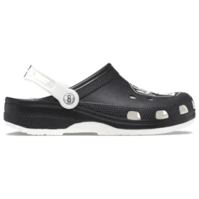 Brooklyn Nets Classic Clogs „Schwarz-Weiß“