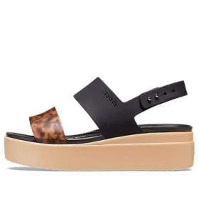 Brooklyn Tort Low Wedge „Schwarz-Braun“
