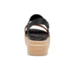 Brooklyn Tort Low Wedge „Schwarz-Braun“