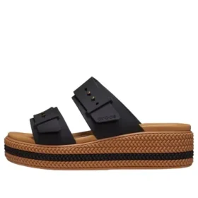 Brooklyn Woven Buckle Sandalen „Schwarz-Braun“