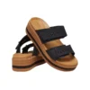 Brooklyn Woven Buckle Sandalen „Schwarz-Braun“