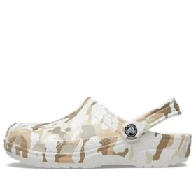 Classic Clog Camouflage-Print Beach „White Camouflage“