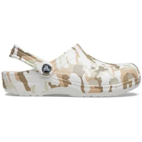 Classic Clog Camouflage-Print Beach „White Camouflage“
