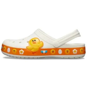 Classic Clog Line Friends Beach „Weiß Gelb“