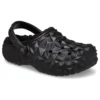 Classic Clog Lined Geometric „Schwarz“