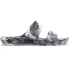 Classic Clog Marbled Beach Sports „Weiß Schwarz“