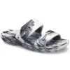 Classic Clog Marbled Beach Sports „Weiß Schwarz“