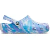 Classic Clog Marbled Beach Sports „White Blue“
