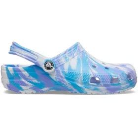Classic Clog Marbled Beach Sports „White Blue“