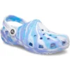 Classic Clog Marbled Beach Sports „White Blue“