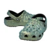 Classic Clog mit schillerndem geometrischem Muster „Grün“