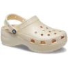 Classic Clog Platform Shimmer „Vanilla“