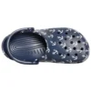Classic Clog-Sandalen mit Aufdruck, Tiefblau