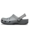 Classic Clog-Strand-Sandalen in Grau