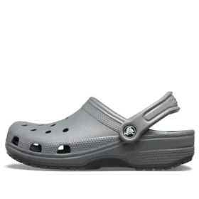 Classic Clog-Strand-Sandalen in Grau